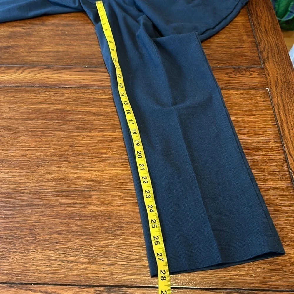Banana Republic  blue check Mason athletic tapered pant size 36×30